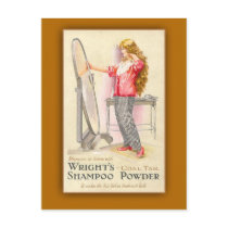 Coal Tar Shampoo Powder Art Cards Postcards