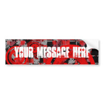 COAlitionz. Customisable Message. Bumper Sticker