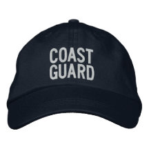 COAST GUARD EMBROIDERED BASEBALL CAP