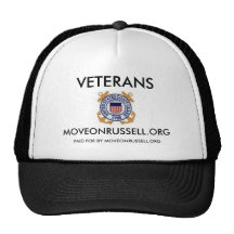 Coast Guard, VETERANS, MOVEONRUSSELL.ORG, PAID ... Trucker Hat