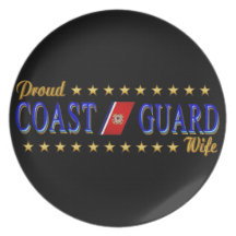 Coast Guard Wife Party Plate