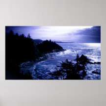 Coastal Blues Print