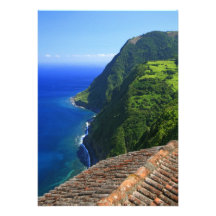 Coastal landscape in Azores Card