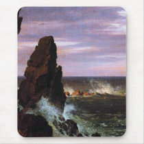 Coastal scene by Frederick Edwin Church mousepads
