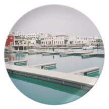 Coastal Views - Quiet Marina Dinner Plates