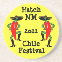 Coaster Chile Pepper Men in Boots & Bolos sombrero