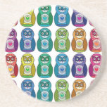 Coaster - Cute Rainbow Matryoshka Owl