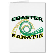 Coaster Fanatic Greeting Card