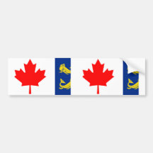 Coastguard Canada flag Bumper Sticker