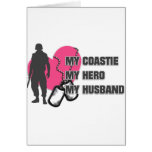 Coastie Pink Heart cards