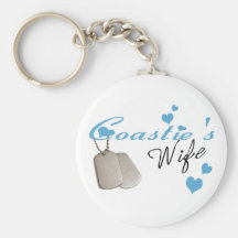 Coastie's Wife Keychain