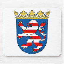 Coat arms Hesse Official Heraldry Symbol Germany Mouse Pad