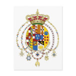Coat  Arms Kingdom of Two Sicilies Official Italy postcards