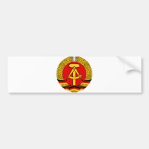 Coat of arms East Germany Official Heraldry Symbol Bumper Sticker