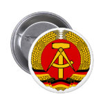 Coat of arms East Germany Official Heraldry Symbol Pinback Button