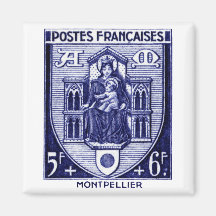 Coat of Arms, Montpellier France Refrigerator Magnets