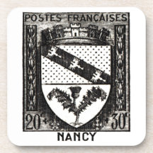 Coat of Arms, Nancy France Drink Coasters