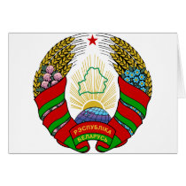Coat of arms of Belarus Card