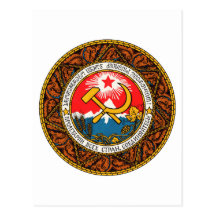 Coat of arms of Georgia Heraldry Emblem Official Postcard