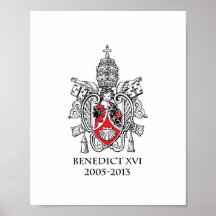 Coat of Arms of Pope Benedict XVI Print