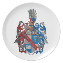 Coat of Arms of the Ludwig Von Mises Family Party Plate