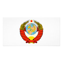 Coat of Arms of the Soviet Socialist Republic Custom Photo Card