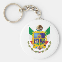 Coat of Arms Queretaro Official Mexico Symbol Logo Key Chain