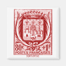 Coat of Arms, Toulouse France Magnets