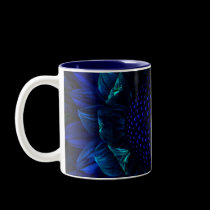 Cobalt Daisy Mug