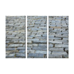 Cobblestone Street Wrapped Canvas
