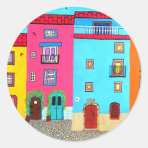 Cobblestone Streets of Sardinia Stickers