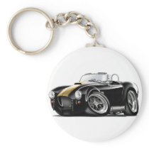 Cobra Black-Gold Car Keychain