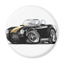 Cobra Black-Gold Car Refrigerator Magnets