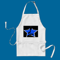 Cobra with Blue Star Apron aprons