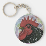 Cochin:  Decorative Rooster Head Key Chain
