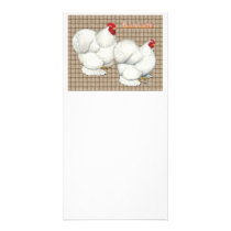 Cochin:  White Bantams Custom Photo Card