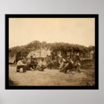 Cock Fight at Wilcox's Headquarters 1864 posters