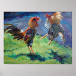 Cock Fight Print
