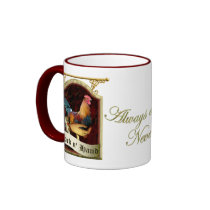 Cock n' Hand Pub Sign Coffee Mugs