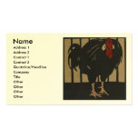 Cock - Square Animals Illustration business cards