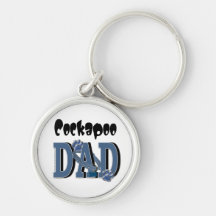 Cockapoo DAD Key Chain