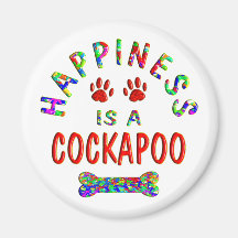 Cockapoo Happiness Fridge Magnets