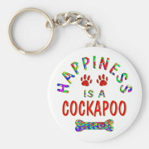 Cockapoo Happiness Keychains