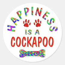Cockapoo Happiness Stickers