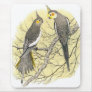 Cockatiel Pair - Nymphicus hollandicus Mouse Mats