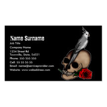 Cockatiels Are Goth, business card template