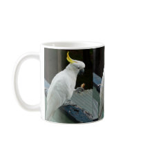 Cockatoo at breakfast coffee mug