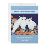 Cockatoos: Kids Birthday Party Invitation