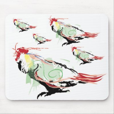 Cockatoos Mouse Pads by localpigeon