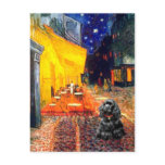 Cocker (black) - Terrace Cafe postcards